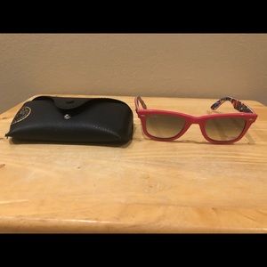 Ray Ban Pink Wayfarer Sunglasses